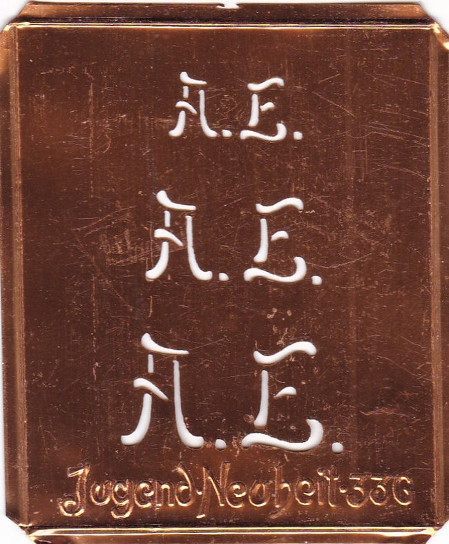 AE - Alte Monogramm Schablone - nicht nur zum Sticken