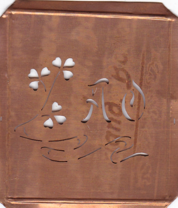 AO - Außergewöhnliche alte Monogrammschablone
