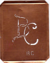 BC - 90 Jahre alte Stickschablone für hübsche Handarbeits Monogramme