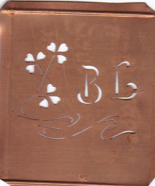 BL - Außergewöhnliche alte Monogrammschablone