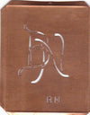 BN - 90 Jahre alte Stickschablone für hübsche Handarbeits Monogramme