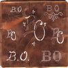 BO - Große Kupfer Schablone mit 7 Variationen