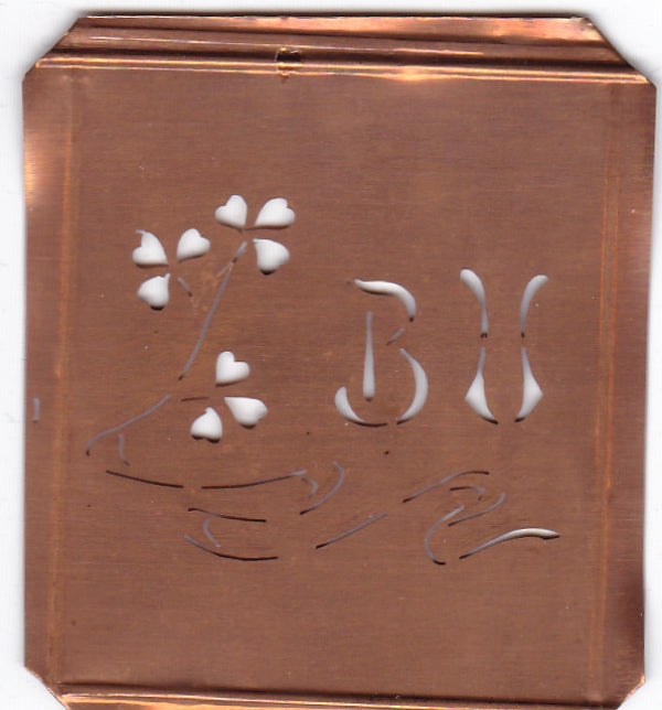 BU - Außergewöhnliche alte Monogrammschablone