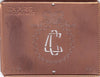 CC - Hübsche Jugendstil Kupfer Monogramm Schablone - Rarität nicht nur zum Sticken