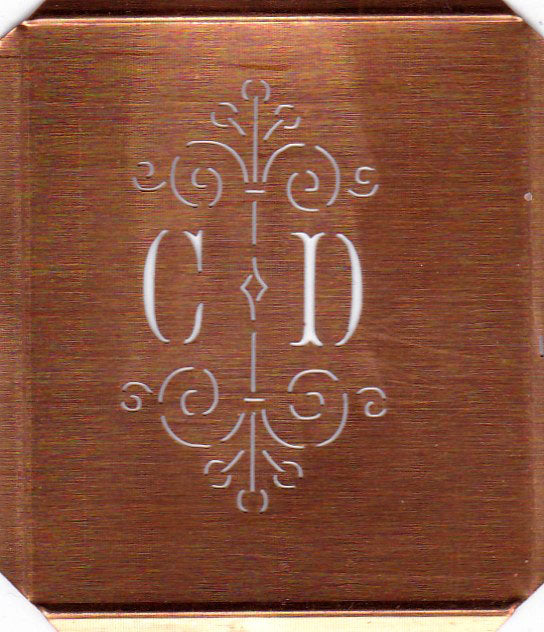 CD - Besonders hübsche alte Monogrammschablone