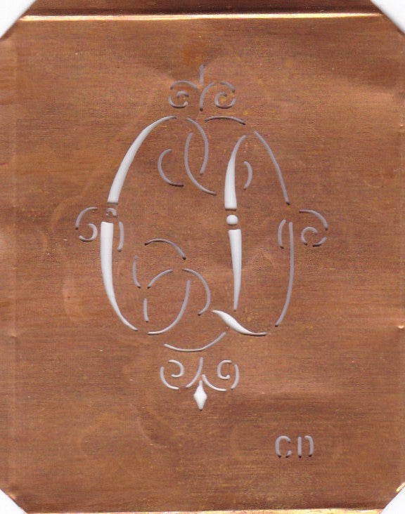 CD - Alte, verschlungene Monogrammschablone