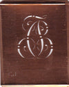 CJ - Alte verschlungene Monogramm Stick Schablone