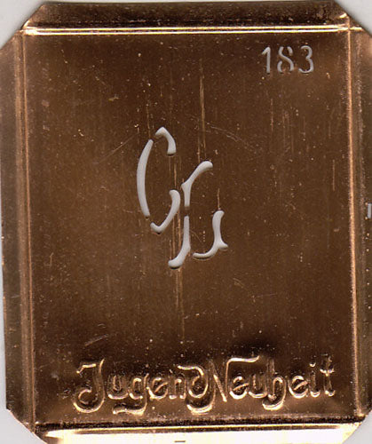 CL - Kleine interessante Monogramm Schablone