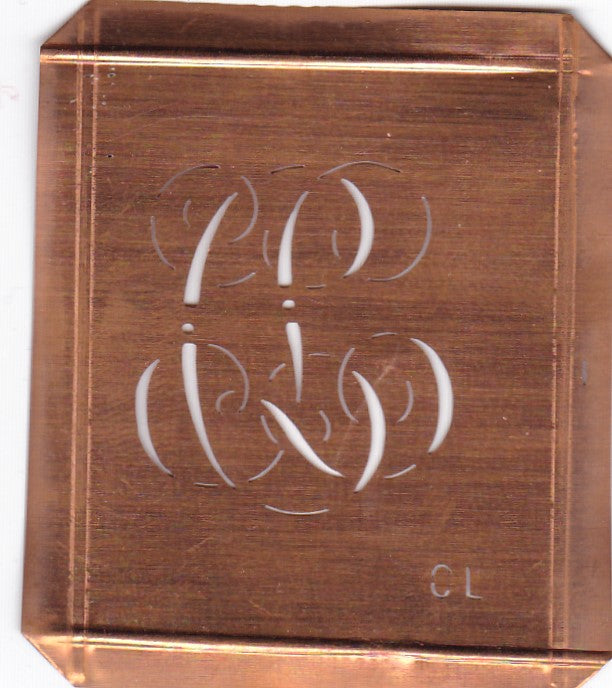 CL - Alte Monogramm Schablone zum Sticken und vieles mehr