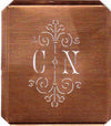 CN - Besonders hübsche alte Monogrammschablone