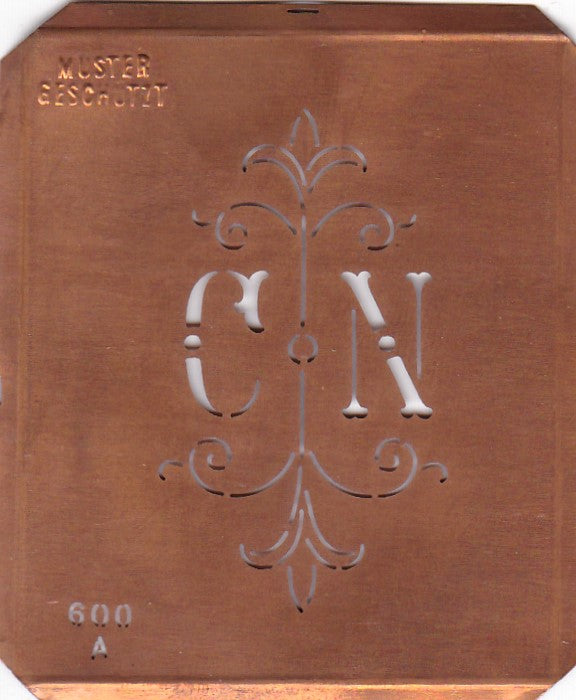 CN - Attraktive nostalgische Aussteuer-Schablone