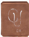 CU - 90 Jahre alte Stickschablone für hübsche Handarbeits Monogramme