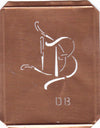 DB - 90 Jahre alte Stickschablone für hübsche Handarbeits Monogramme