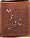 DG - Hübsche, verspielte Monogramm Schablone Blumenumrandung