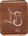 DJ - 90 Jahre alte Stickschablone für hübsche Handarbeits Monogramme