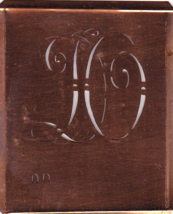 DO - Alte verschlungene Monogramm Stick Schablone