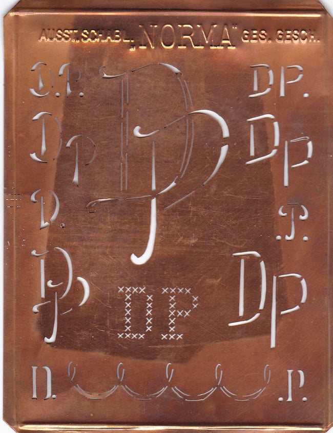 DP - Hübsche alte Monogrammschablone