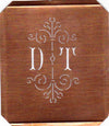 DT - Besonders hübsche alte Monogrammschablone