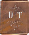 DT - Besonders hübsche alte Monogrammschablone