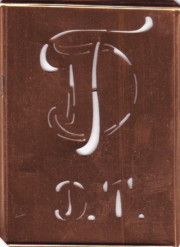 DT - Stickschablone für 2 verschiedene Monogramme