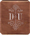 DU - Besonders hübsche alte Monogrammschablone