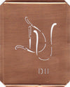DU - 90 Jahre alte Stickschablone für hübsche Handarbeits Monogramme
