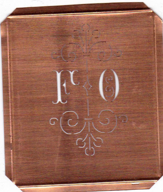 FO - Besonders hübsche alte Monogrammschablone