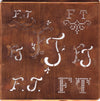 FT - Große Kupfer Schablone mit 7 Variationen