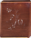 FW - Hübsche, verspielte Monogramm Schablone Blumenumrandung