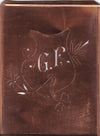 GF - Seltene Stickvorlage - Uralte Wäscheschablone mit Wappen - Medaillon
