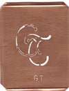 GT - 90 Jahre alte Stickschablone für hübsche Handarbeits Monogramme