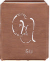 GU - 90 Jahre alte Stickschablone für hübsche Handarbeits Monogramme
