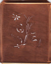 GZ - Hübsche, verspielte Monogramm Schablone Blumenumrandung