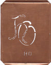HO - 90 Jahre alte Stickschablone für hübsche Handarbeits Monogramme