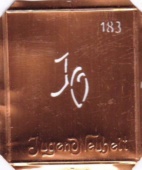 JO - Kleine interessante Monogramm Schablone