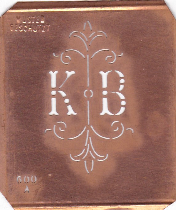 KB - Attraktive nostalgische Aussteuer-Schablone