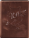 KO - Seltene Stickvorlage - Uralte Wäscheschablone mit Wappen - Medaillon