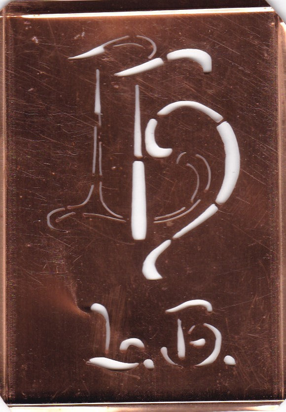 LH - Stickschablone für 2 verschiedene Monogramme