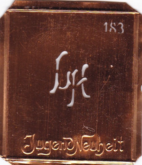LH - Kleine interessante Monogramm Schablone
