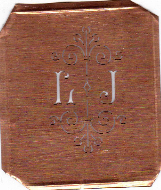 LJ - Besonders hübsche alte Monogrammschablone