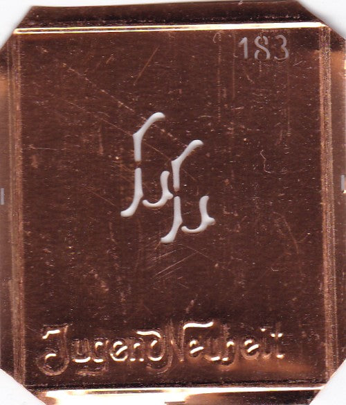 LL - Kleine interessante Monogramm Schablone - nicht nur zum Sticken geeignet