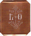 LO - Besonders hübsche alte Monogrammschablone