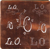 LO - Große Kupfer Schablone mit 7 Variationen