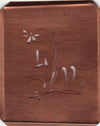 LV - Hübsche, verspielte Monogramm Schablone Blumenumrandung