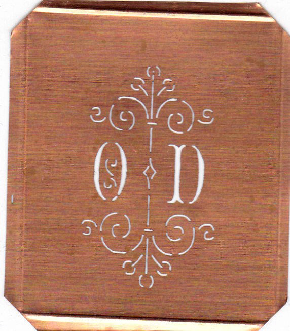 OD - Besonders hübsche alte Monogrammschablone