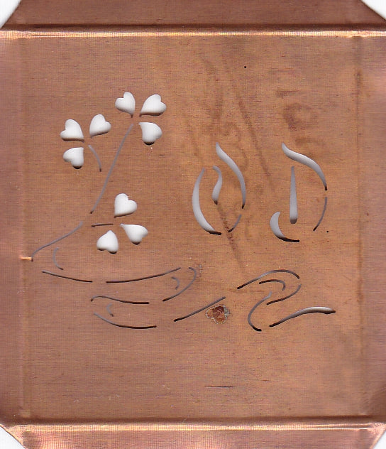 OD - Außergewöhnliche alte Monogrammschablone