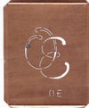 OE - 90 Jahre alte Stickschablone für hübsche Handarbeits Monogramme