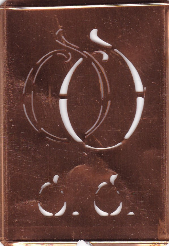 OO - Stickschablone für 2 verschiedene Monogramme
