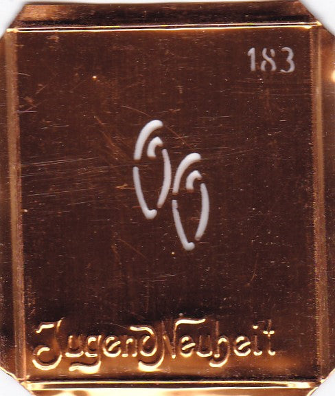 OO - Kleine interessante Monogramm Schablone