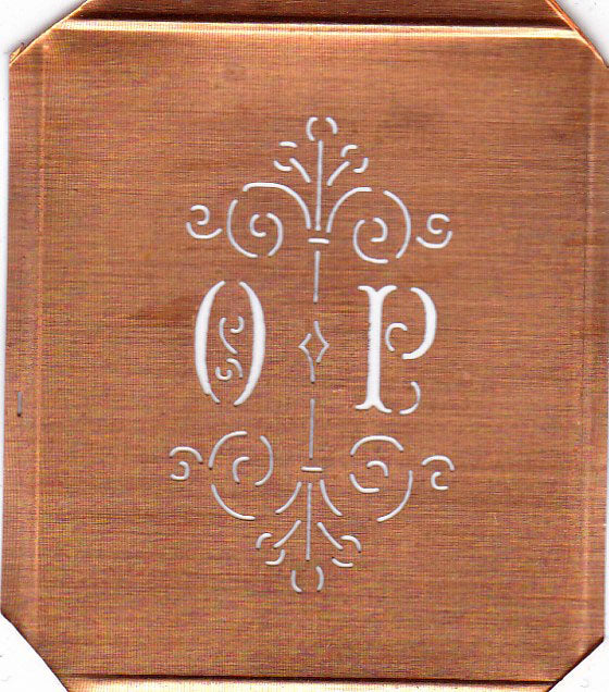 OP - Besonders hübsche alte Monogrammschablone